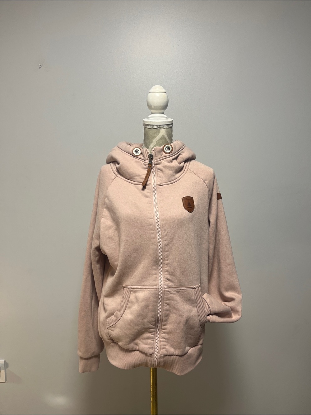 Wanakome Hera Full-Zip Hoodie Heather Pink Size XL